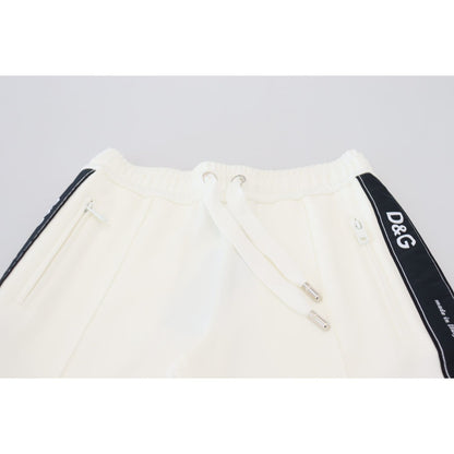 Dolce & Gabbana White DG Logo Sweatpants Pants