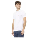 Baldinini Trend White Cotton Men Polo Shirt BA-23197-M