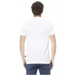 Baldinini Trend White Cotton Men Polo Shirt BA-23197-M