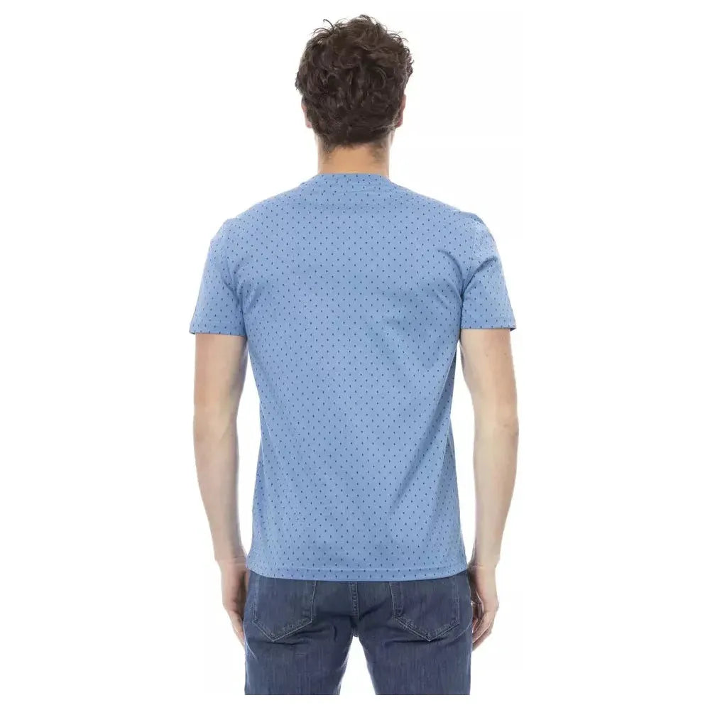 Baldinini Trend Light Blue Cotton Men T-Shirt