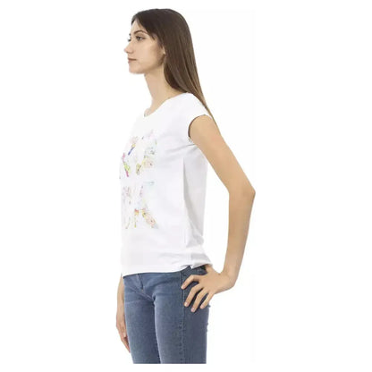 Trussardi Action White Cotton Women T-Shirt