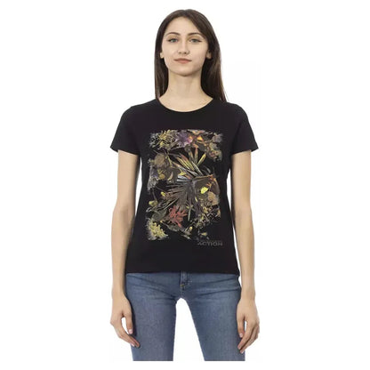 Trussardi Action Black Cotton Women T-Shirt