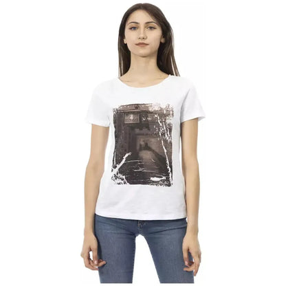 Trussardi Action White Cotton Women T-Shirt