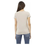 Trussardi Action Beige Cotton Women T-Shirt TR-22990-S
