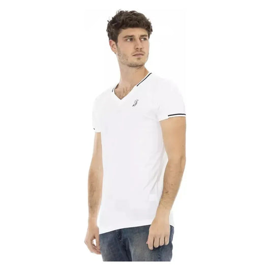 Trussardi Action White Cotton Men T-Shirt TR-22892-XL