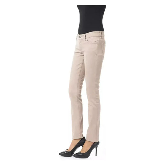 BYBLOS Beige Cotton Women Pants BY-17634-W25