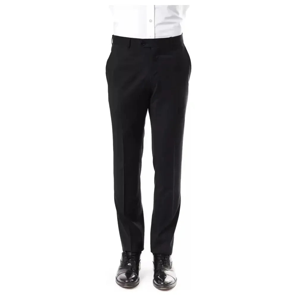 Uominitaliani Gray Wool Men Pants