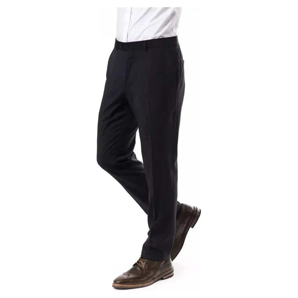 Uominitaliani Gray Wool Men Pant UO-17036-IT52 | XL
