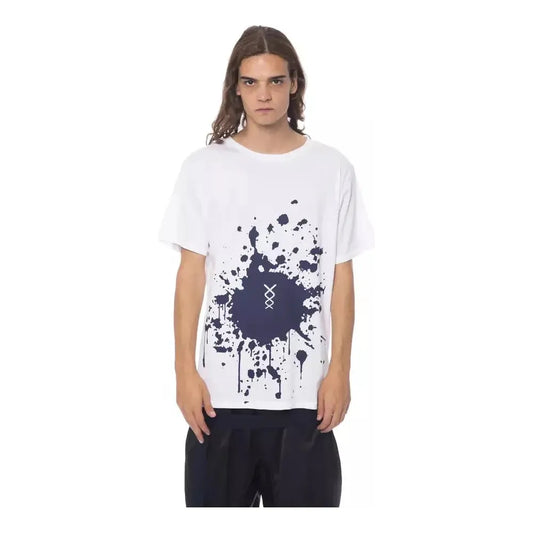 Nicolo Tonetto White Cotton Men T-Shirt NI-12970-M