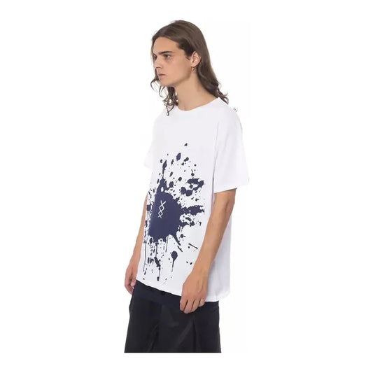 Nicolo Tonetto White Cotton Men T-Shirt NI-12970-M