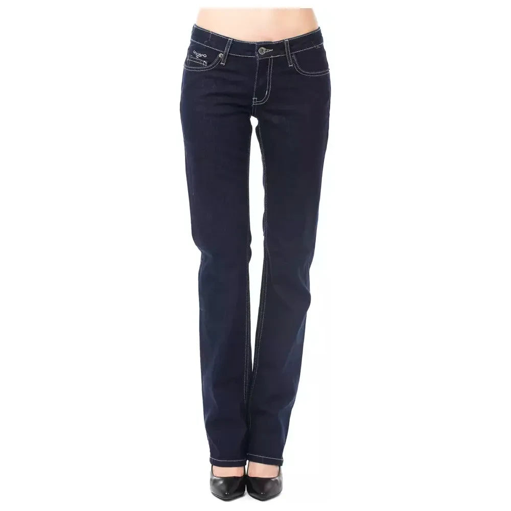 Ungaro Fever Blue Cotton Jeans Denim