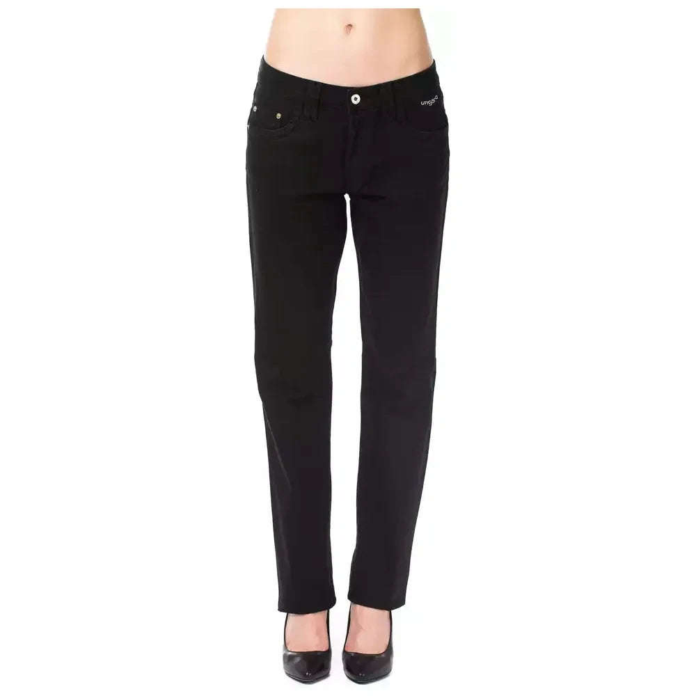 Ungaro Fever Black Cotton Pant