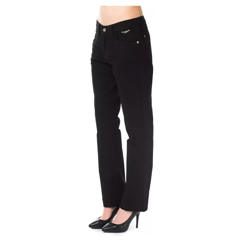 Ungaro Fever Black Cotton Pant