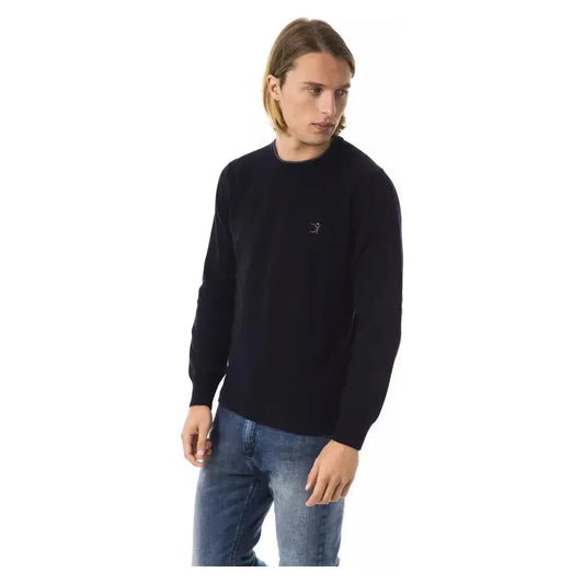 Uominitaliani Blue Wool Men Sweater