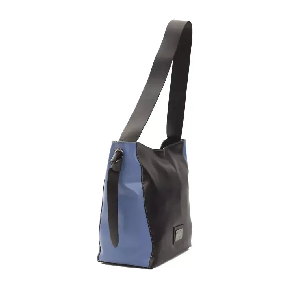 Pompei Donatella Black Leather Women Shoulder Bag