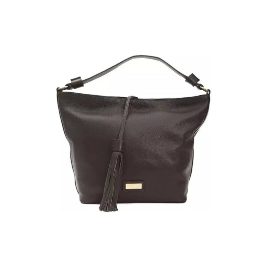 Pompei Donatella Brown Leather Women Shoulder Bag PO-5804