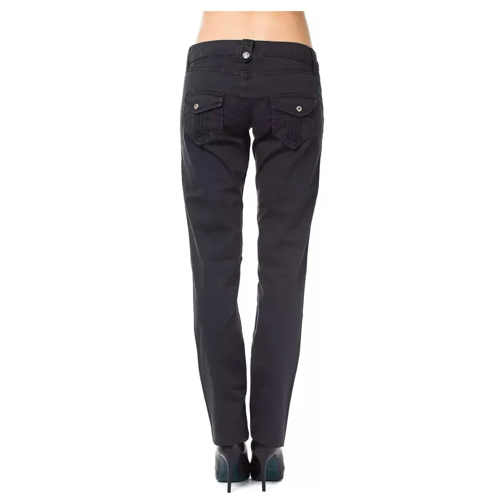 Ungaro Fever Blue Cotton Women's Pant