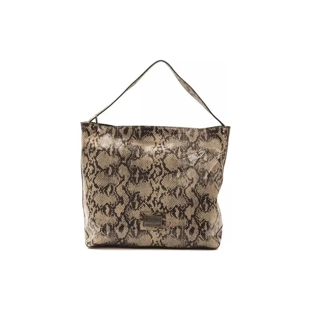 Pompei Donatella Brown Leather Women Shoulder Bag