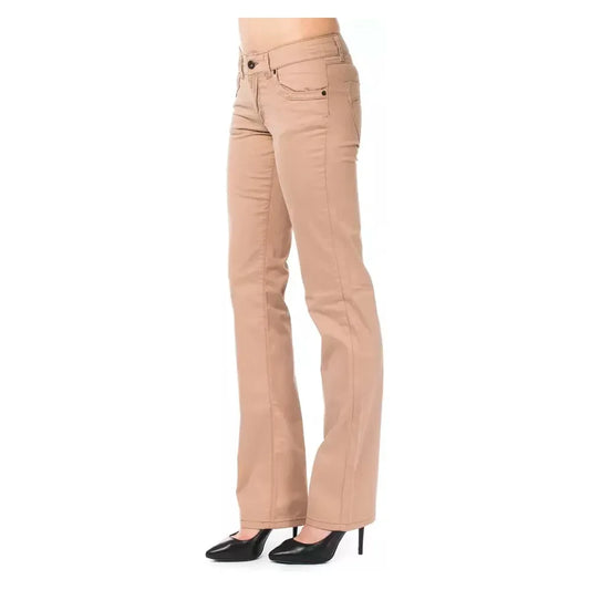 Ungaro Fever Beige Cotton Women Pants UN-8201-W28