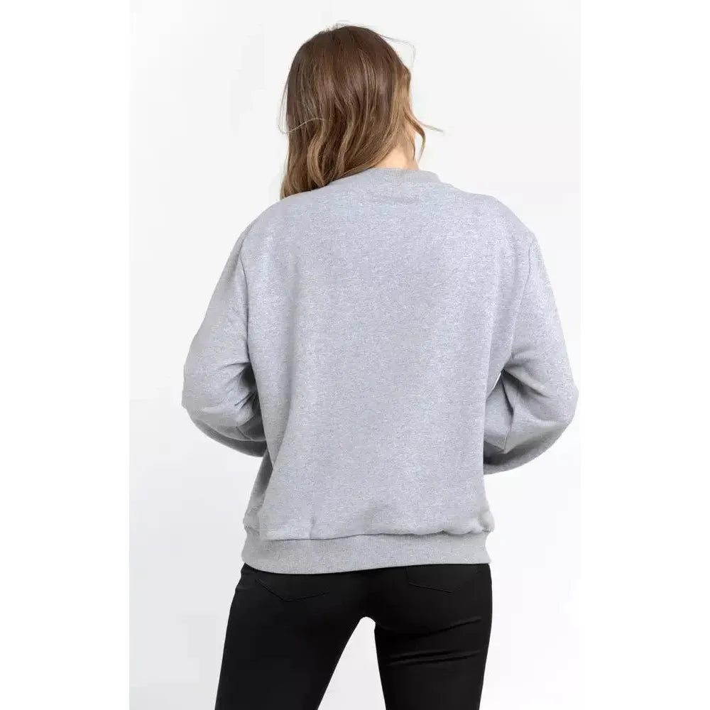 Trussardi Gray Cotton Sweatshirt