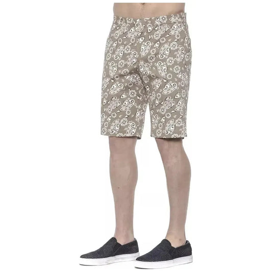 PT Torino Beige Cotton Men Short PT-20811-IT46 | S