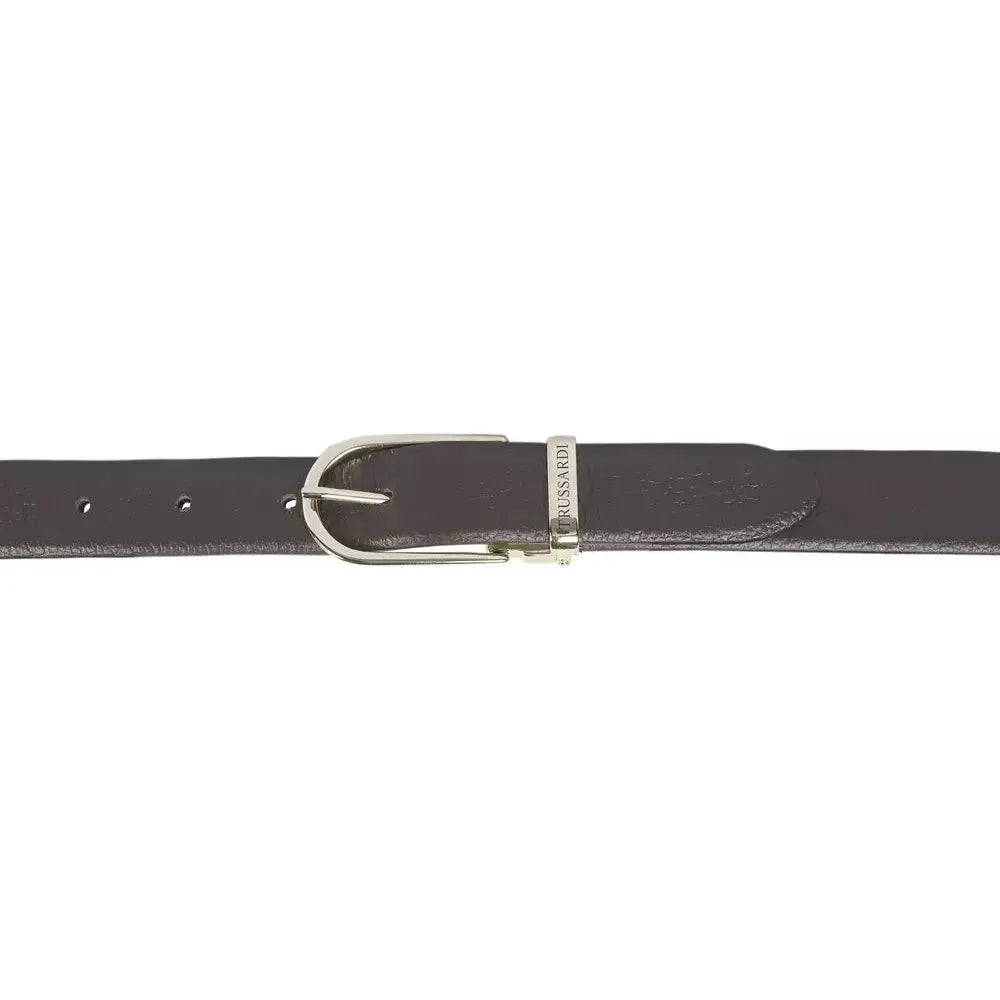 Trussardi Brown Leather Women Belt TR-20721-100 CM / 40 INCHES