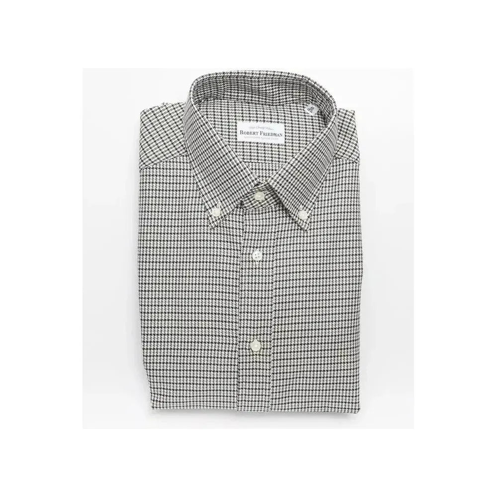 Robert Friedman Beige Cotton Men's Shirt RO-20448-M
