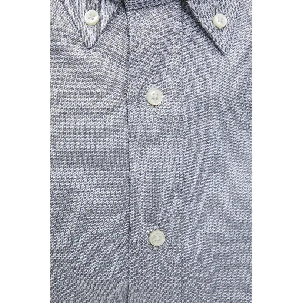 Robert Friedman Beige Cotton Men Shirt RO-20454-M