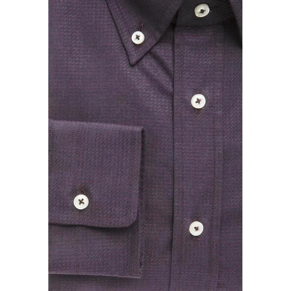 Robert Friedman Black Cotton Men's Shirt