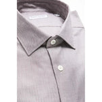 Robert Friedman Beige Cotton Men Shirt RO-20382-M
