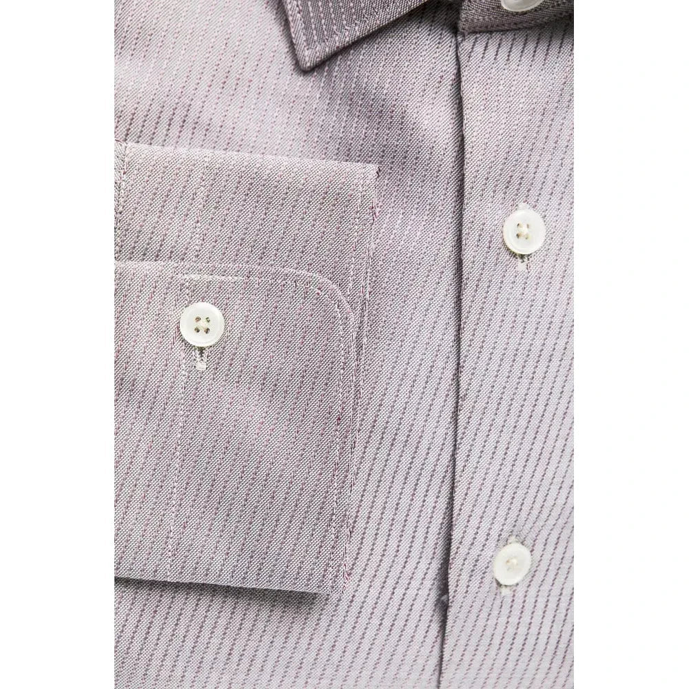 Robert Friedman Beige Cotton Men Shirt RO-20382-M