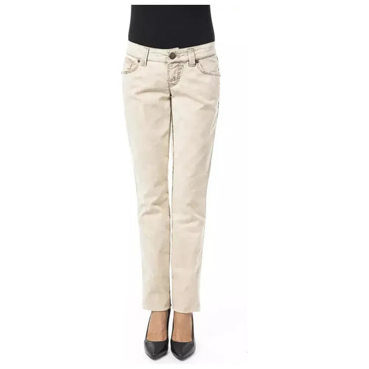 BYBLOS Beige Cotton Women Jeans BY-17636-W26