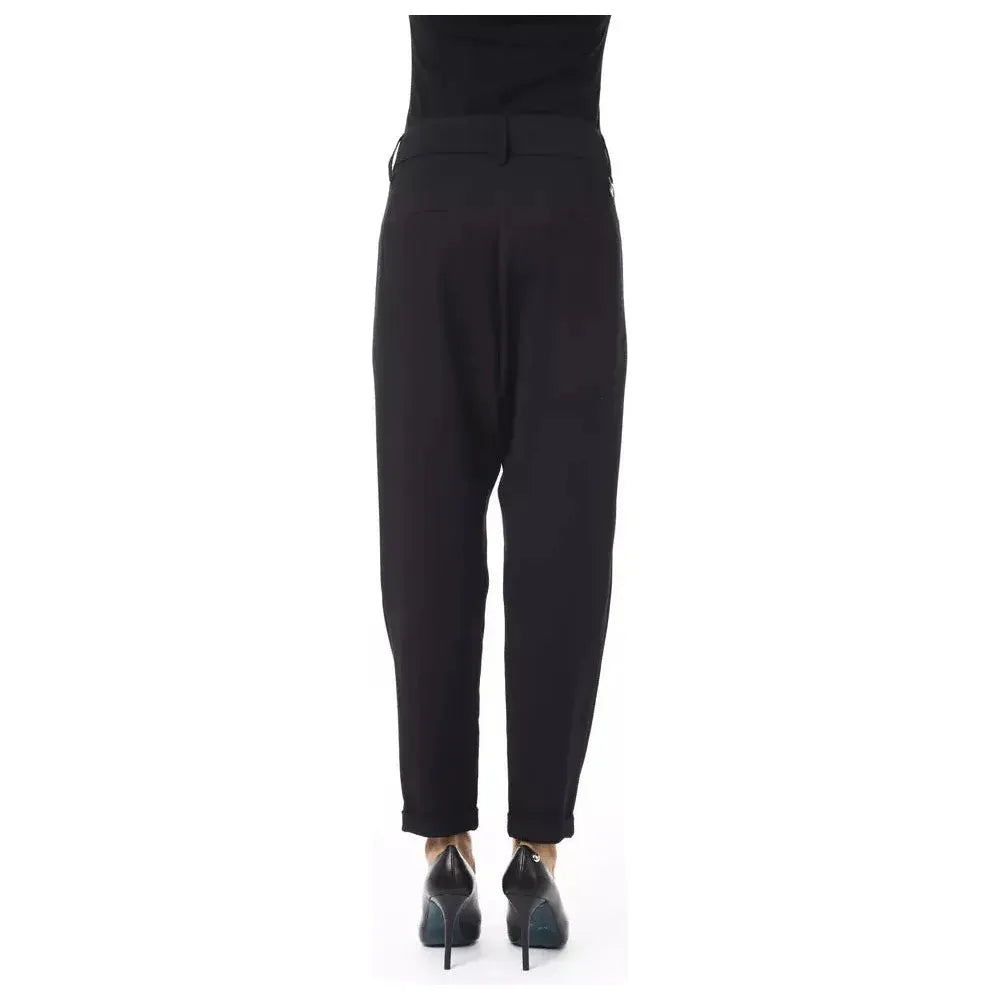 BYBLOS Black Polyester Women Pant