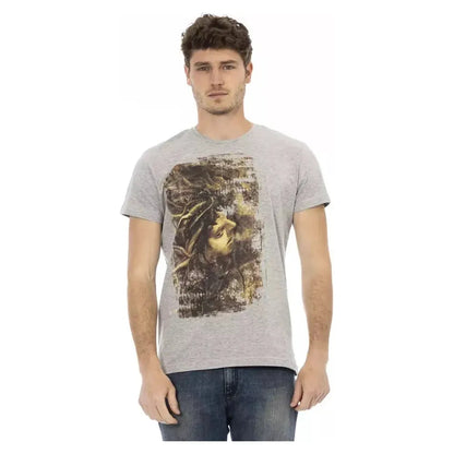 Trussardi Action Gray Cotton Men's T-Shirt