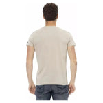 Trussardi Action Beige Cotton Men T-Shirt TR-22821-S