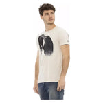 Trussardi Action Beige Cotton Men T-Shirt TR-22791-S