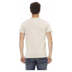 Trussardi Action Beige Cotton Men T-Shirt TR-22791-S