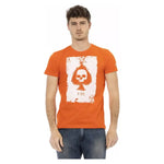 Trussardi Action Orange Cotton Men T-Shirt TR-22787-S