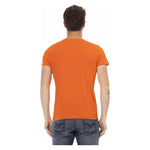 Trussardi Action Orange Cotton Men T-Shirt TR-22787-S
