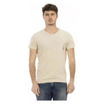 Trussardi Action Beige Cotton Men T-Shirt TR-22726-XL