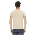 Trussardi Action Beige Cotton Men T-Shirt TR-22728-L
