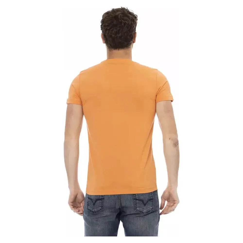 Trussardi Action Orange Cotton Men T-Shirt TR-22678-M
