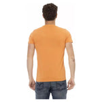 Trussardi Action Orange Cotton Men T-Shirt TR-22678-M