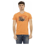 Trussardi Action Orange Cotton Men T-Shirt TR-22669-M