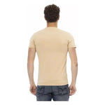 Trussardi Action Beige Cotton Men T-Shirt TR-22673-XL