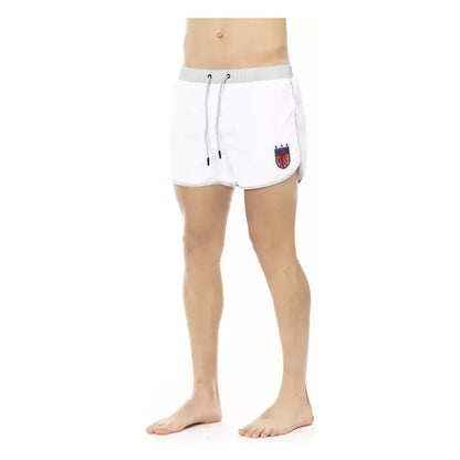 Bikkembergs White Polyester Men Swim Short