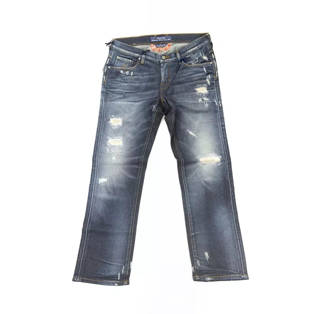 Jacob Cohen Blue Cotton Jeans & Pant