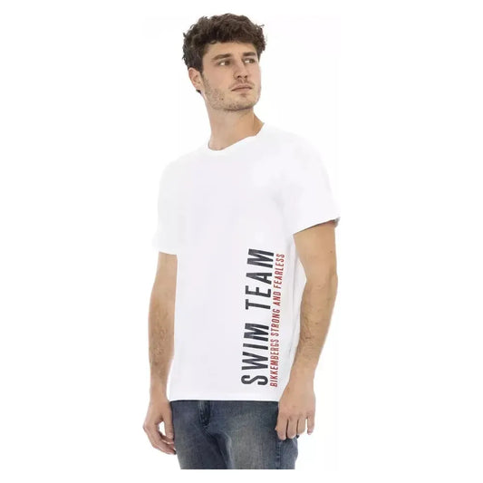 Bikkembergs White Cotton Men T-Shirt BI-22062-S