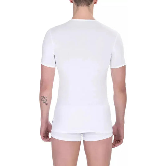 Bikkembergs White Cotton Men's T-Shirt BI-21814-S