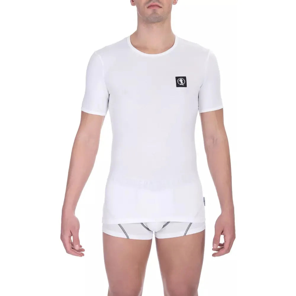 Bikkembergs White Cotton T-Shirt
